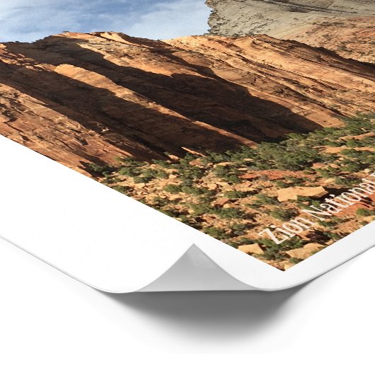 Nationaal Park Zion, Utah Poster (Hoek)