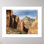Nationaal Park Zion, Utah Poster (Voorkant)