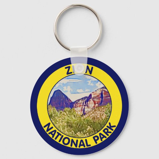 Nationaal Park Zion, Utah Sleutelhanger (Voorkant)