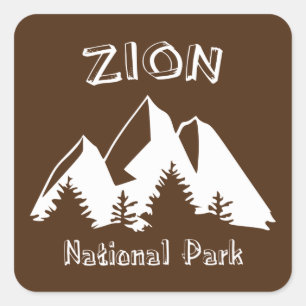 Nationaal Park Zion Vierkante Sticker