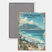 Nationaal park Zuid-Afrika Tafelberg Magneet (Voorkant / Achterkant)