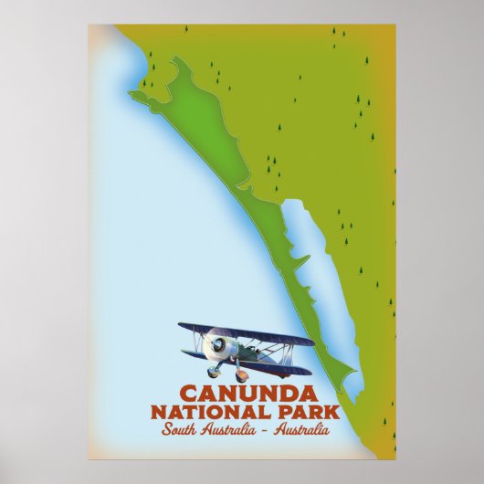 Nationaal park Zuid-australië Canunda Poster (Voorkant)