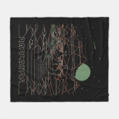 Nationaal Park Zuid-Dakota van de Retro Badlands Fleece Deken (Voorkant (Horizontaal))