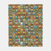 Nationaal parkpatroon fleece deken (Voorkant)