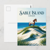 Nationaal parkreservaat Sable Island Canada Briefkaart (Voorkant / Achterkant)