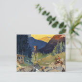 Nationaal parkvervoer per trein briefkaart (Staand voorkant)