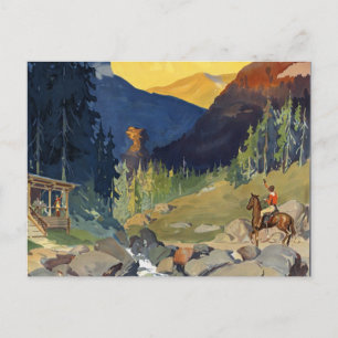 Nationaal parkvervoer per trein briefkaart