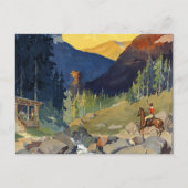 Nationaal parkvervoer per trein briefkaart (Voorkant)