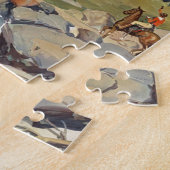 Nationaal parkvervoer per trein legpuzzel (Zijkant)