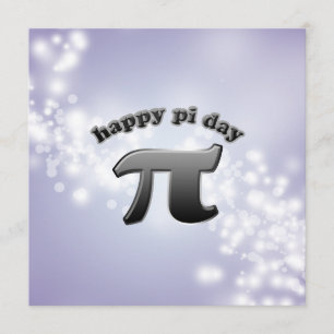 Nationaal Pi Dag Pi Symbool voor Wiskunde Nerds 14 Kaart