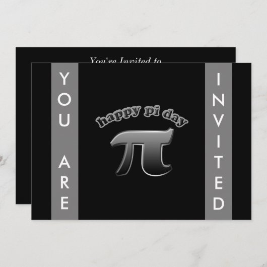 Nationaal Pi Dag Pi Symbool voor Wiskunde Nerds 14 Kaart (Voorkant / Achterkant)