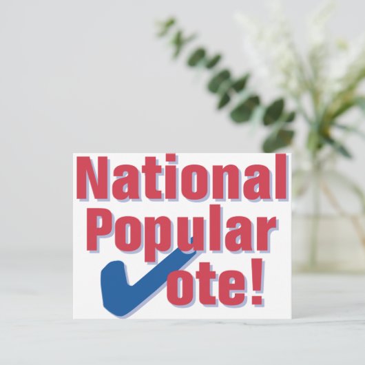 Nationaal Populair Briefkaart - Klassiek Logo (Staand voorkant)