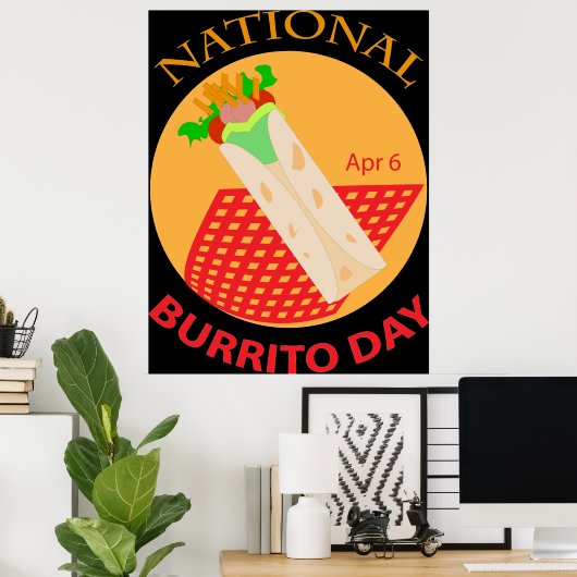 Nationaal Poster Burrito Day (Thuiskantoor)