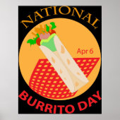 Nationaal Poster Burrito Day (Voorkant)