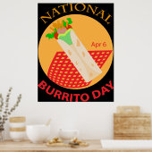 Nationaal Poster Burrito Day (Keuken)