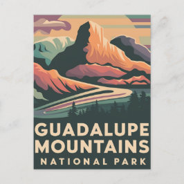 Nationaal Poster Guadalupe Mountains Feestdagenkaart