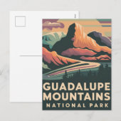 Nationaal Poster Guadalupe Mountains Feestdagenkaart (Voorkant / Achterkant)