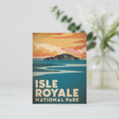 Nationaal Poster Isle Royale Retro Feestdagenkaart (Staand voorkant)