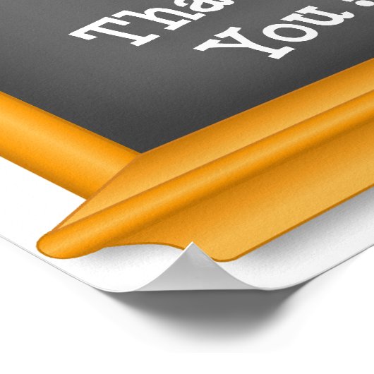 Nationaal Poster van de Dag van de Leerder, dank u (Hoek)