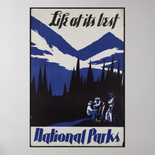 Nationaal Poster voor het reizen van parken