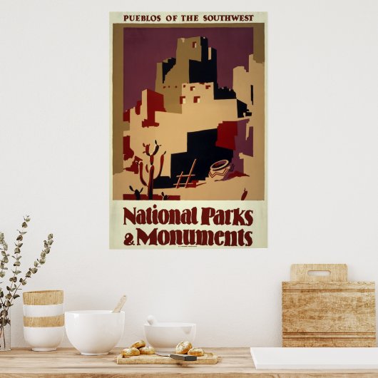Nationaal Poster voor parken en monumenten voor he (Keuken)