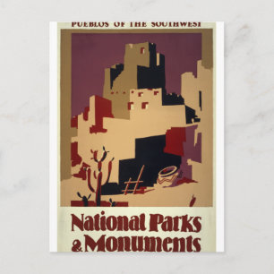 Nationaal Poster voor parken en monumenten voor he Briefkaart