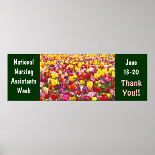 Nationaal poster voor verpleegassistenten Week Har