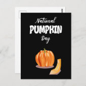 Nationaal Pumpkin Day-teken Briefkaart (Voorkant / Achterkant)