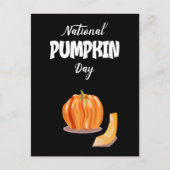 Nationaal Pumpkin Day-teken Briefkaart (Voorkant)