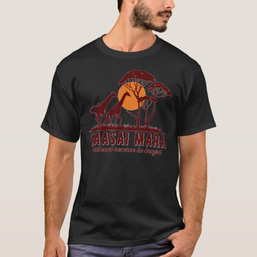Nationaal reservaat Maasai Mara in Kenia T-shirt (Voorkant)
