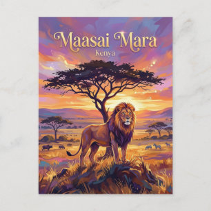 Nationaal Reservaat Maasai Mara Kenia Briefkaart