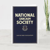 Nationaal-Sarcasme-Genootschap Kaart (Voorkant)