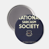 Nationaal-Sarcasme-Genootschap Magneet (Voorkant / Achterkant)
