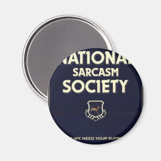 Nationaal-Sarcasme-Genootschap Magneet (Voorkant / Achterkant)