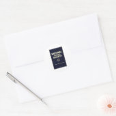 Nationaal-Sarcasme-Genootschap Ronde Sticker (Envelop)
