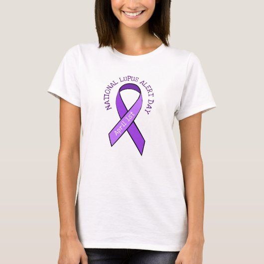 Nationaal Shirt van Lupus Alert Day Awareness Ribb (Voorkant)