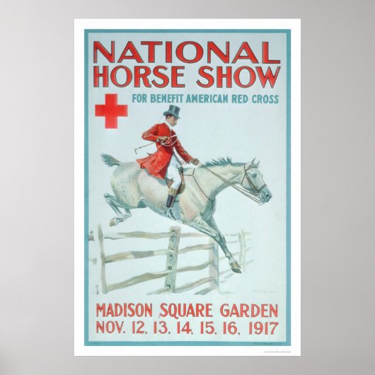 Nationaal Show voor paarden voor het Rode Kruis (U Poster (Voorkant)