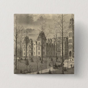 Nationaal Soldaten thuis in Milwaukee County Vierkante Button 5,1 Cm