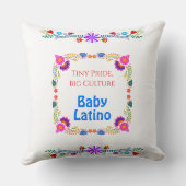 Nationaal Spaans erfgoed Kleurrijke Bloemen Kussen (Achterkant)