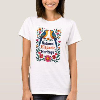 Nationaal Spaans erfgoed maand ontwerp T-shirt