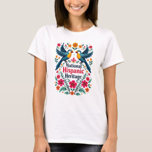 Nationaal Spaans erfgoed maand ontwerp T-shirt