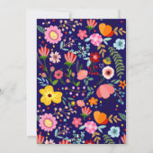 Nationaal Spaans erfgoed Verjaardag Kleurrijke vlo Kaart (Achterkant)