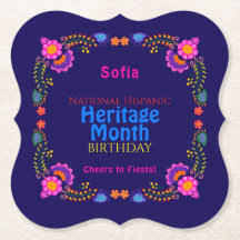 Nationaal Spaans erfgoed Verjaardag Kleurrijke vlo