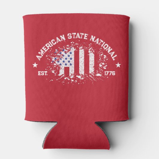 Nationaal Splat Est 1776 Blikjeskoeler (Achterkant)