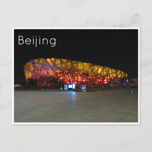 nationaal stadion van peking briefkaart (Voorkant)