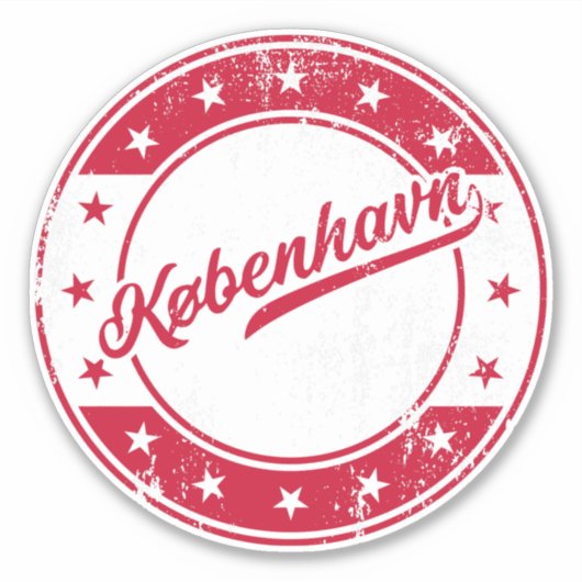 Nationaal - Sticker København Denemarken (Voorkant)