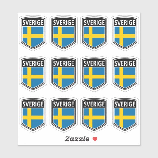 Nationaal - Sverige Sticker (Vel)