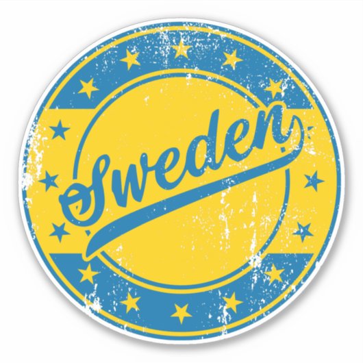 Nationaal - Sverige | Sticker Zweden (Voorkant)
