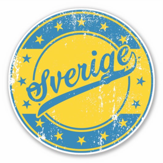 Nationaal - Sverige | Zweden Sticker (Voorkant)