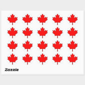 Nationaal symbool van Canadese Maple Leaf Canada Ronde Sticker (Vel)